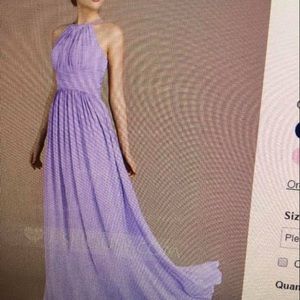 Long high collar dress